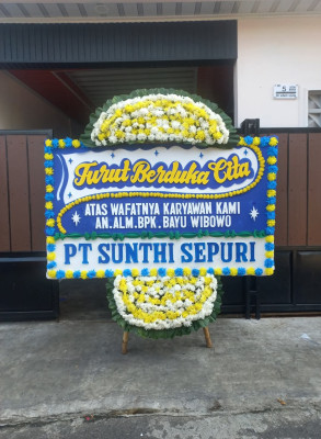 Papan Bunga Duka di Kabianggama